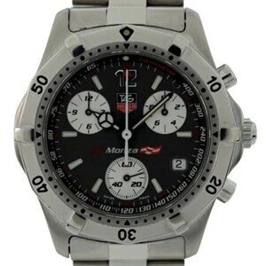Tag Heuer Men's 38mm GP Monza 2000 Series LE 407/800 Grey Dial Watch B+P CK1119!
